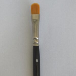 Small synthetic flat brush